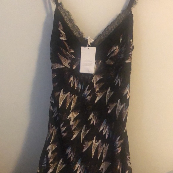 DVF Margarit Dress Army of Hearts Wild Rose/Black Print Silk Dress (Look 7) - Picture 8 of 16